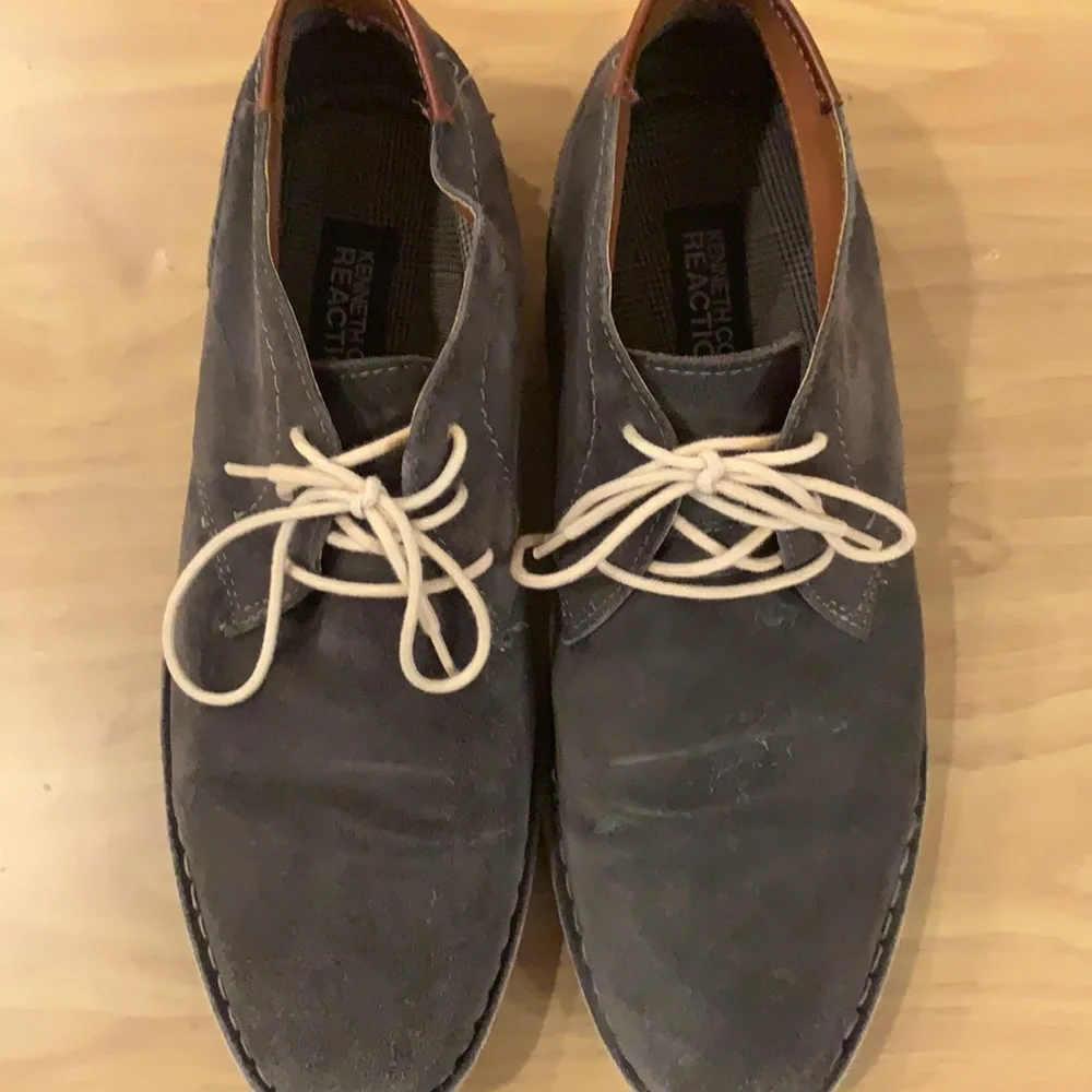 Kenneth Cole Reaction Men’s Desert Wind Suede Chukka Boots Gray Size 10